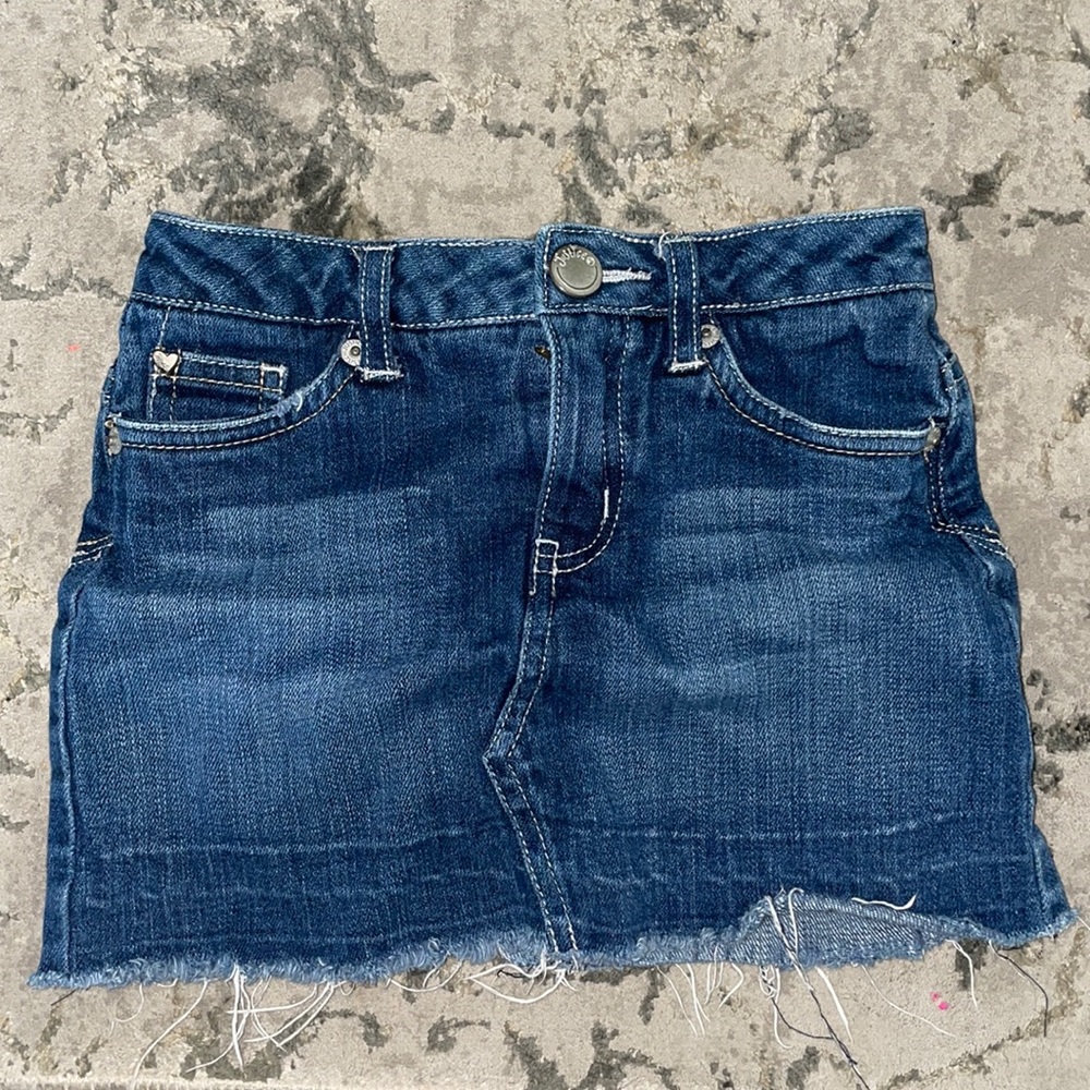 Justice denim skirt size 8s